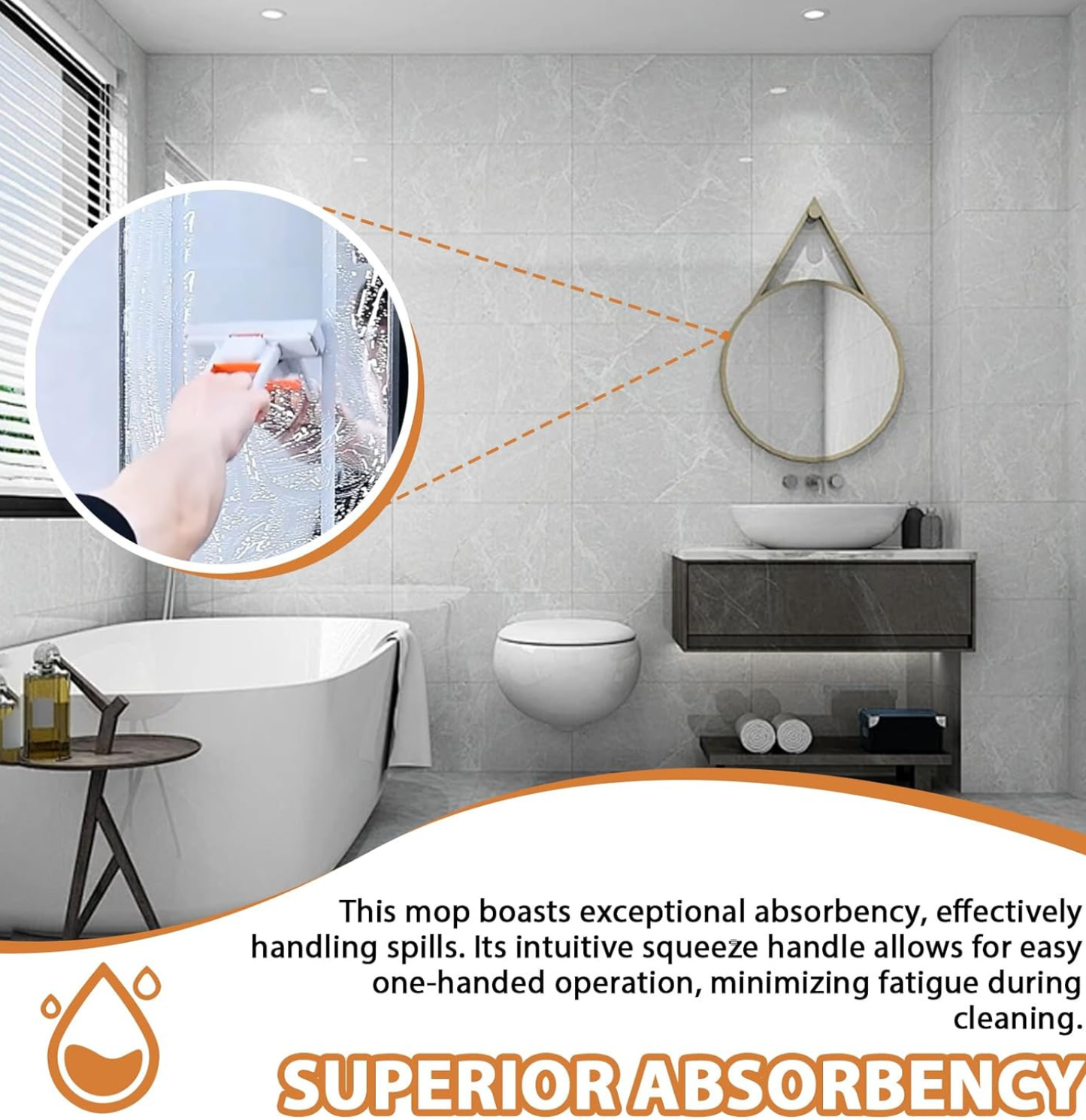 EverrHome FlexMop™ Mini Foldable Desktop Mop