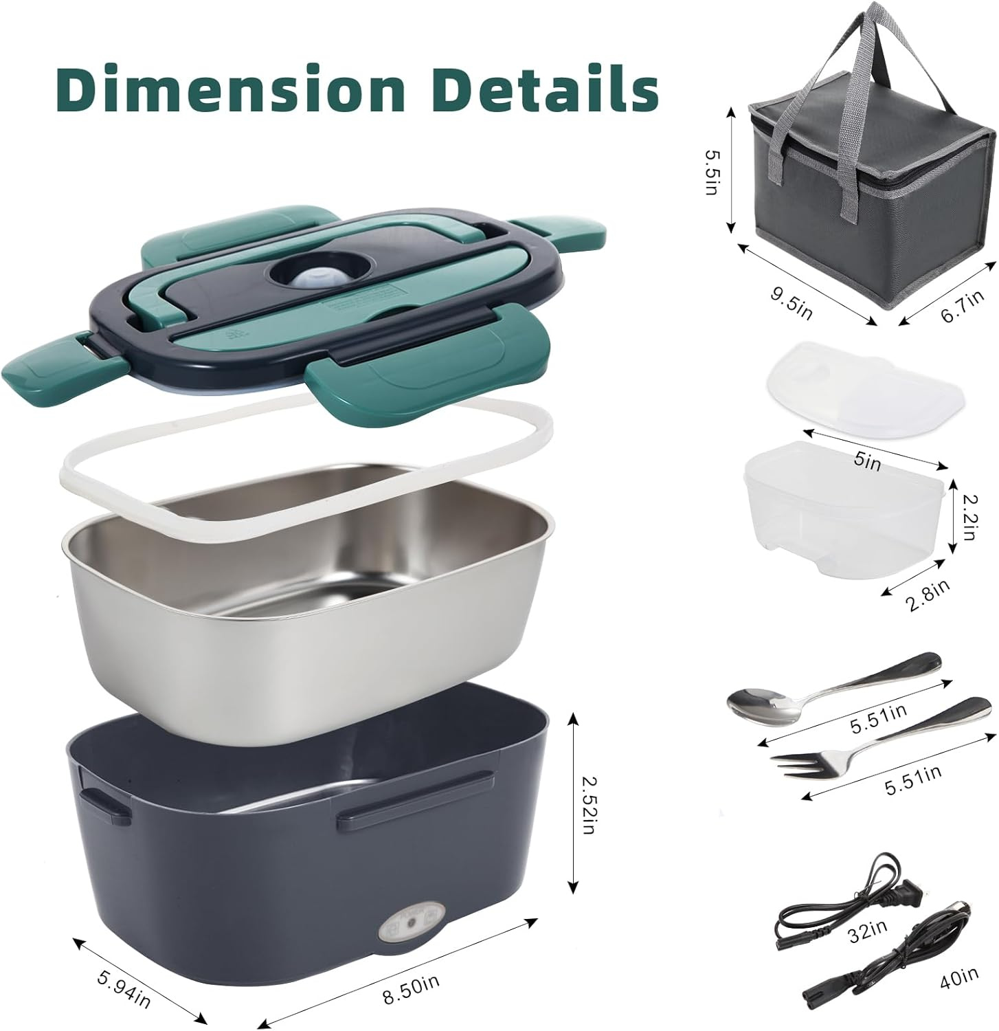 EverrHome QuickHeat Electric Lunch Box