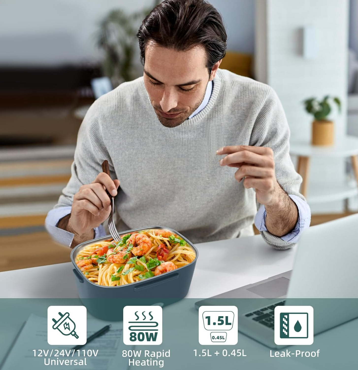 EverrHome QuickHeat Electric Lunch Box