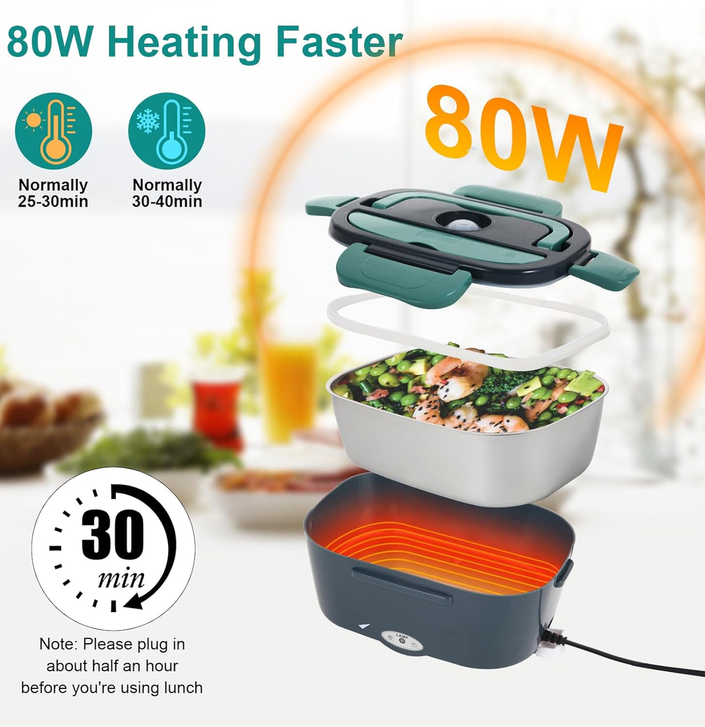 EverrHome QuickHeat Electric Lunch Box